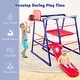 preview thumbnail 4 of 7, Gymax 7-In-1 Kids Indoor Playground w/ Slide Climbing Net Crowling