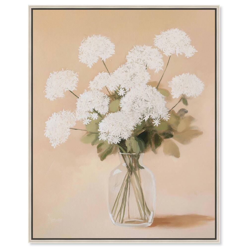 Lace in a Vase I Canvas by Art Remedy
