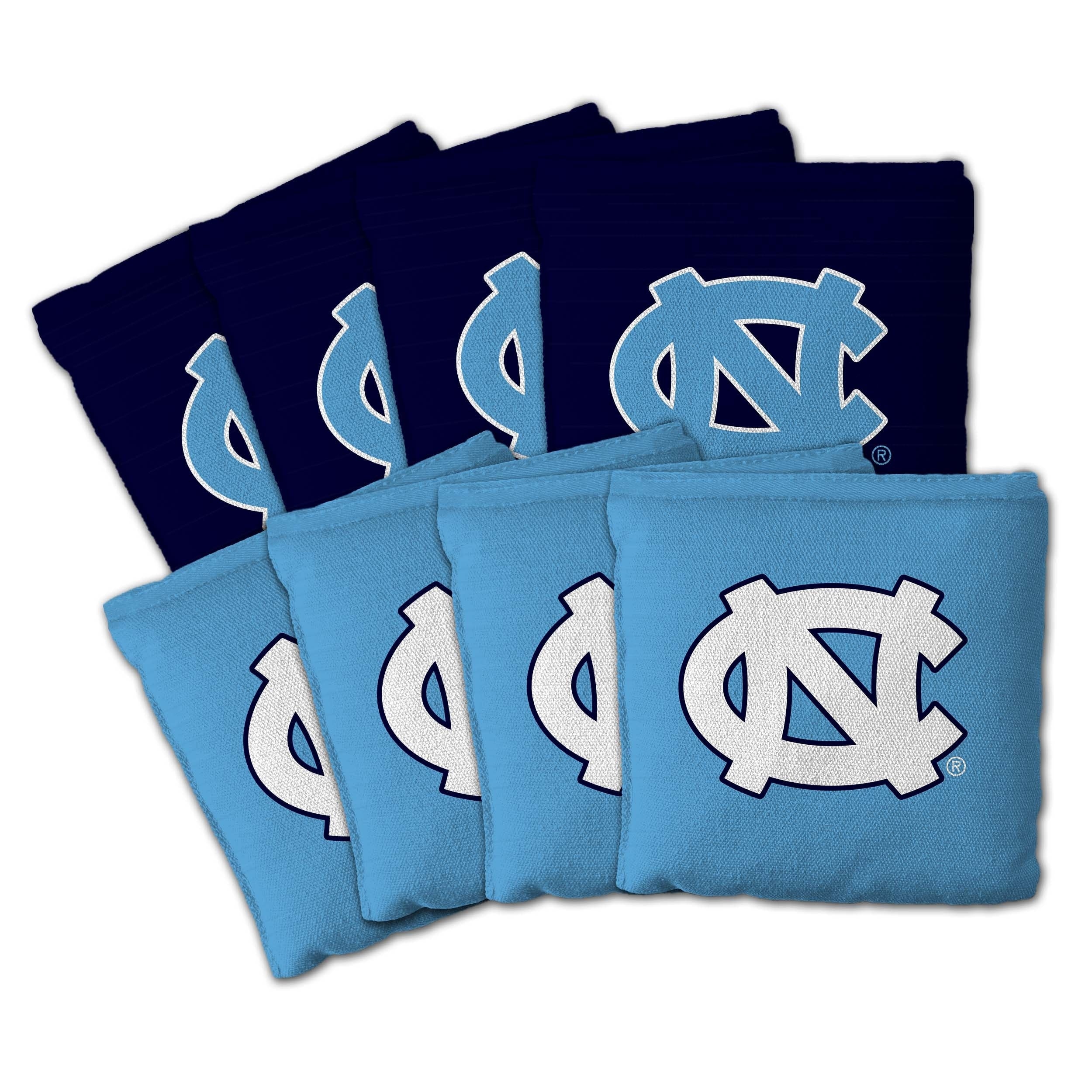 North Carolina Tar Heels NCAA Dual Sided Pro Stop & Slide Cornhole Bags