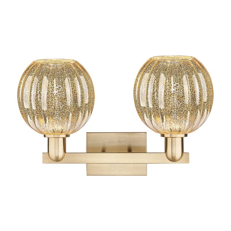 Innovations Lighting Downtown Urban - Preston - 2 Light 16" Globe Shade Bath Vanity Light