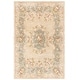 preview thumbnail 51 of 61, SAFAVIEH Handmade Bergama Achsah Oriental Hand-spun Wool Rug 4' x 6' - Ivory/Light Blue - Rectangle