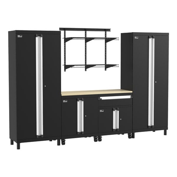 ClosetMaid ProGarage 6 pc. Steel Cabinet MaxLoad Shelf Set Bed