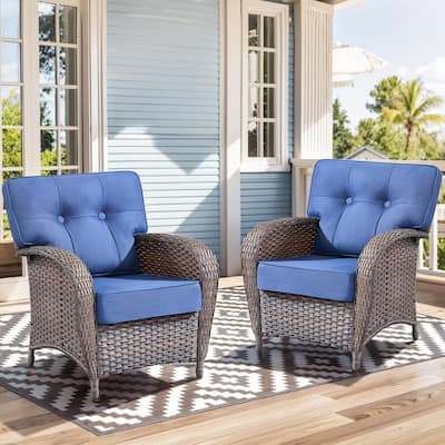 2 Pieces Outdoor All Weather Patio Chairs