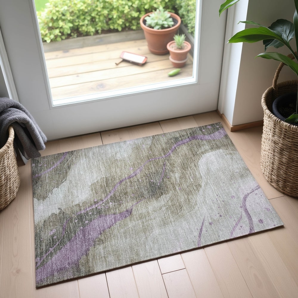 Premium Washable Super Soft Abstract Contemporary Mayfield Rug