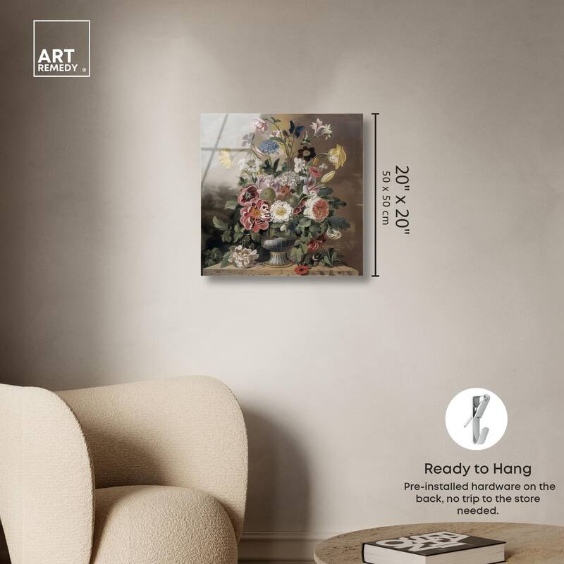 Classical Dream Vase Acrylic by Art Remedy, Ready to Hang