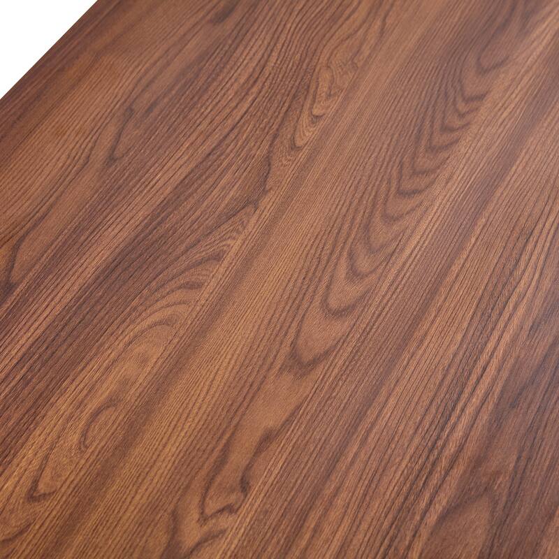 A modern and practical coffee table. The double layered coffee table is made of MDF material