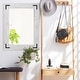 preview thumbnail 6 of 16, Rustic Wooden Framed Wall Mirror, Natural Wood Bathroom Vanity Mirror