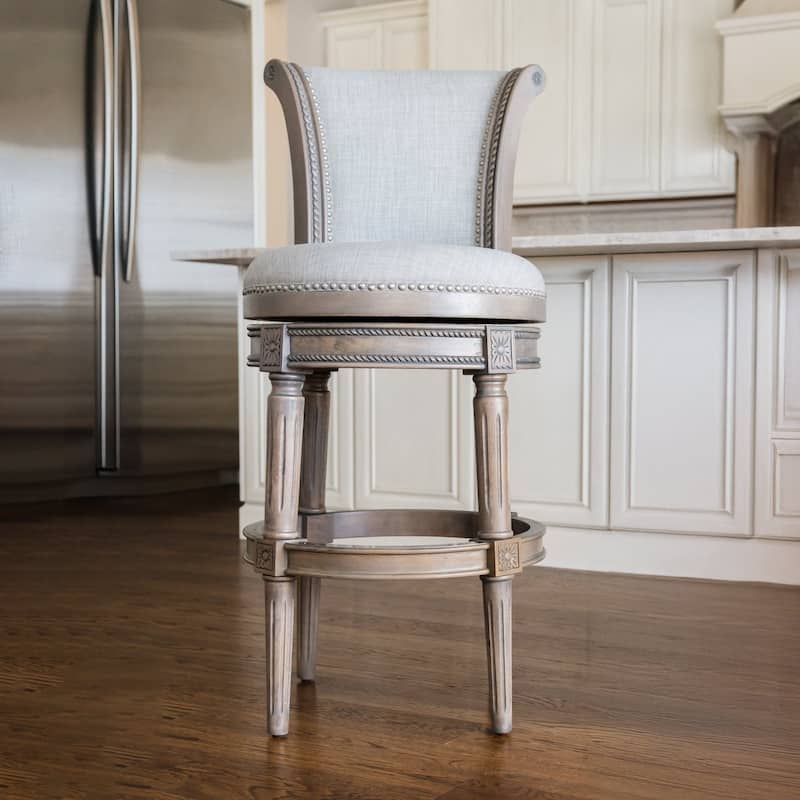 Maven Lane 31" Pullman Swivel Bar Height Kitchen Stool