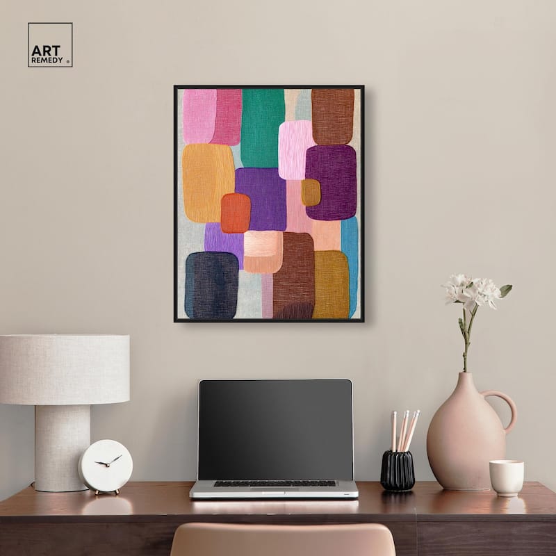 Color Block Cadence I Canvas by Art Remedy