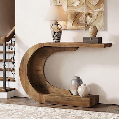 43.3 Inches Farmhouse Console Hallway Entry Accent Table for Entryway
