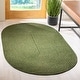 preview thumbnail 167 of 174, SAFAVIEH Handmade Braided Country Casual Lavada Rug 4' x 6' Oval - Green