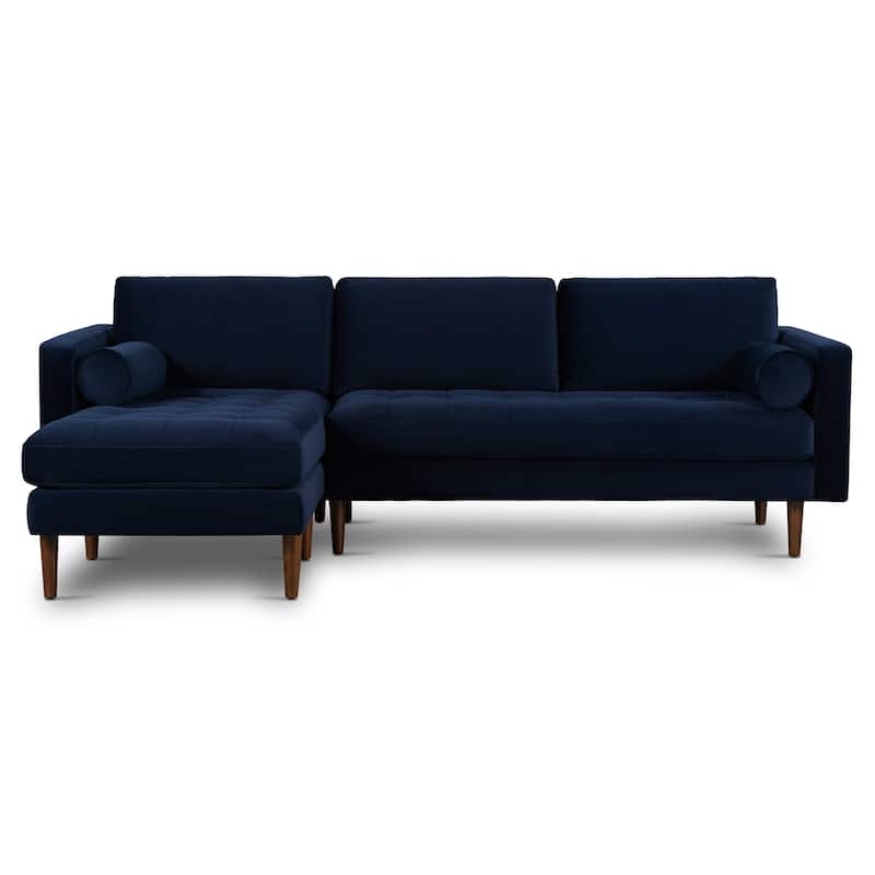 Poly and Bark Napa Fabric Left Sectional Sofa