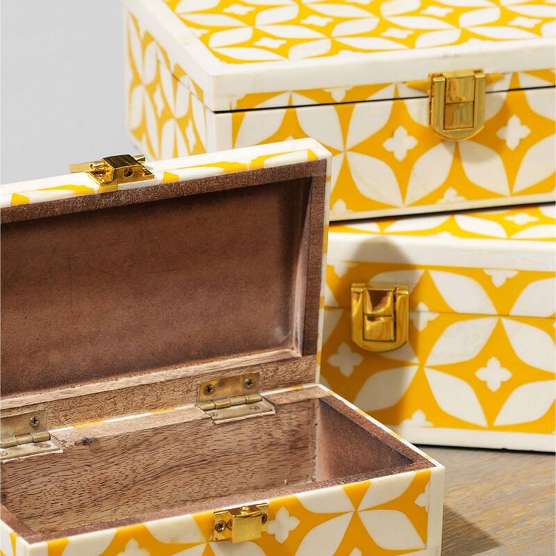 Handcrafted Wooden Jewelry/Decorative Box/Storage Box- 8x6x3"