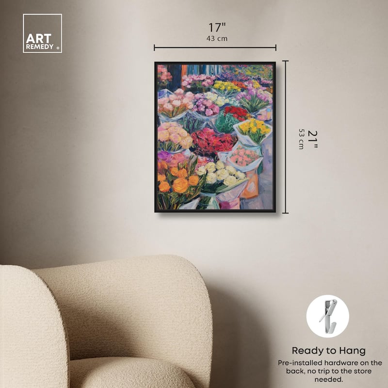 Market Blooms I Canvas by Art Remedy