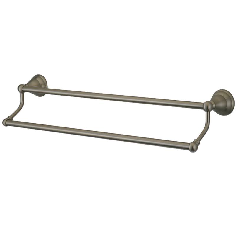 Kingston Brass Royale 24-Inch Dual Towel Bar - Brushed Nickel