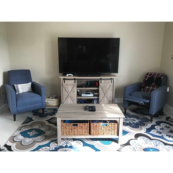 Shop Middlebrook Designs 40 Inch Coffee Table With Wicker