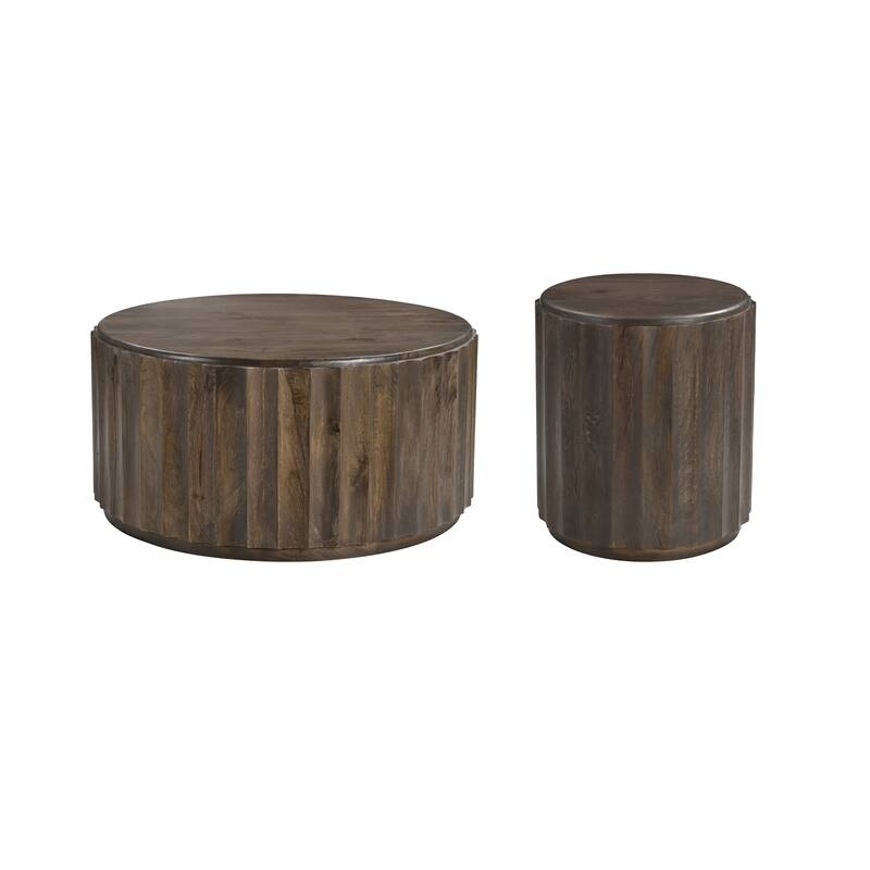 Sydney 2-piece Solid Wood Living Room Table Set