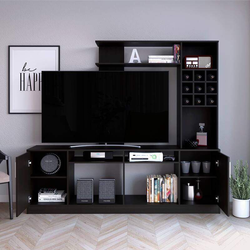 Entertainment Center for Living Room ,Apartment, Black