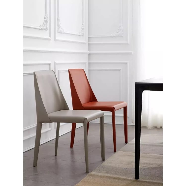 Ace Mid-Century Modern Vegan Leather Dining Chair