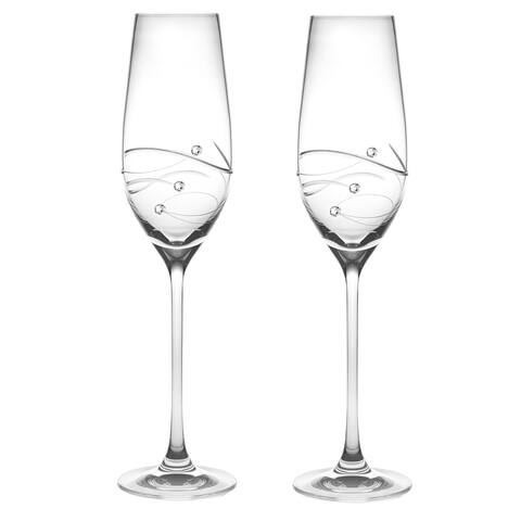Barski Handmade Glass Champagne Glass (Set of 2)