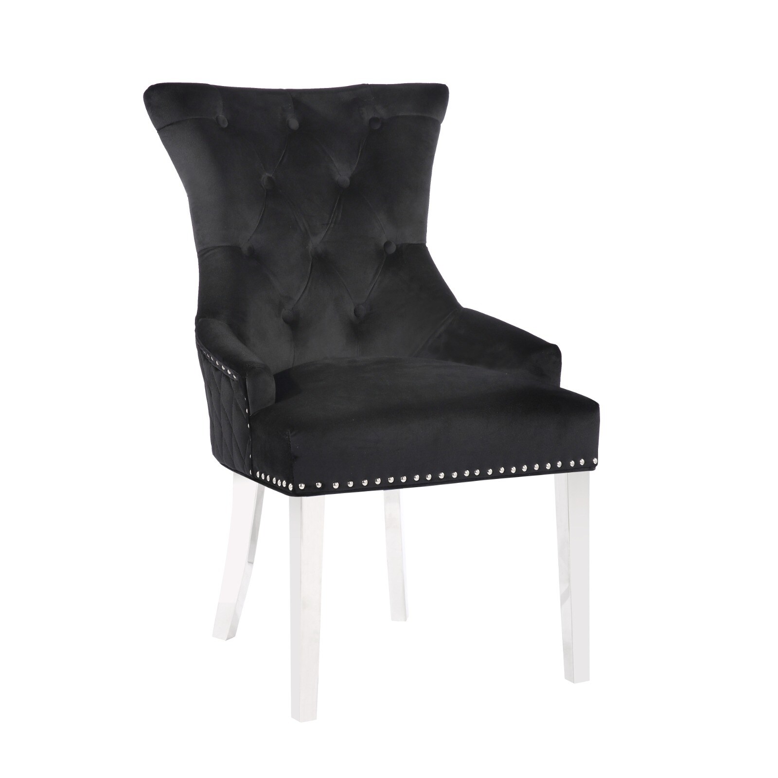 Champagne crushed sales velvet chair