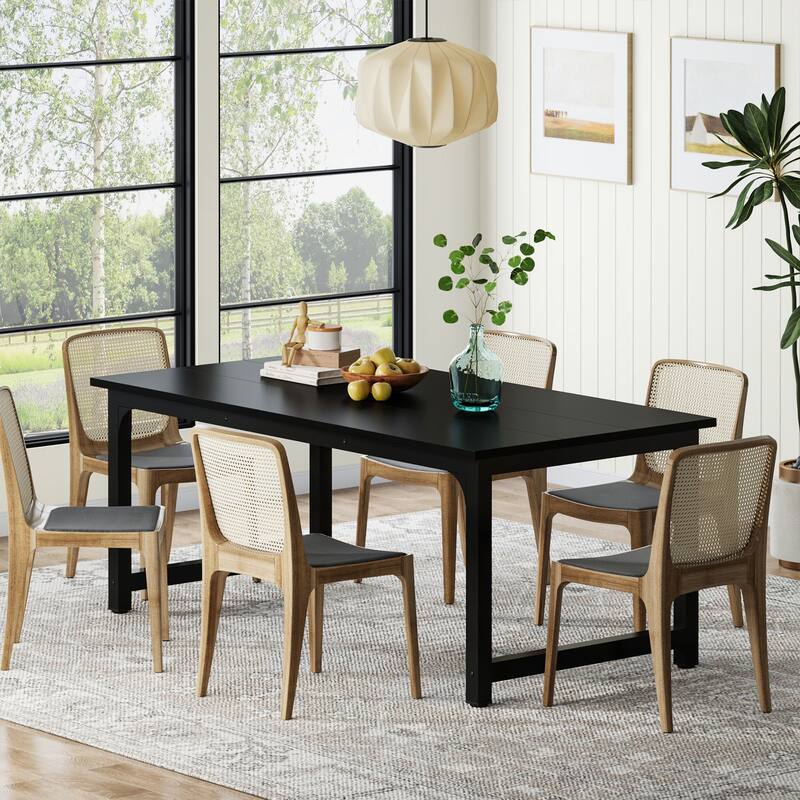 63 Inch Modern Kitchen Dining Table for 4-6