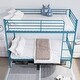 preview thumbnail 3 of 13, Bunk Bed Twin Over Twin with Ladder and high Guardrail,Detachable Bunk Beds