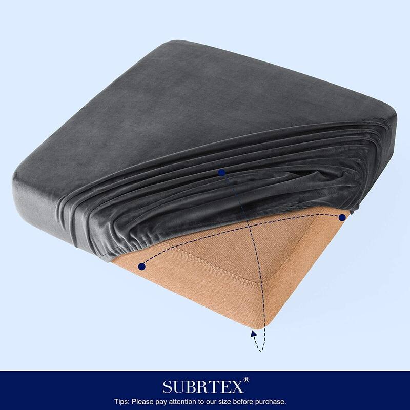 Subrtex Armchair Cushion Covers Velvet Stretch Furniture Protector
