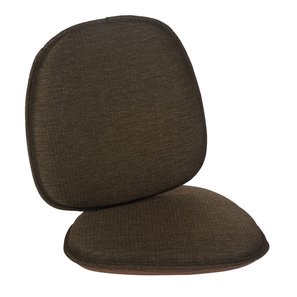 Klear Vu Gripper Non-Slip Mid Century Modern Shell Dining Chair Upholstered Cushion