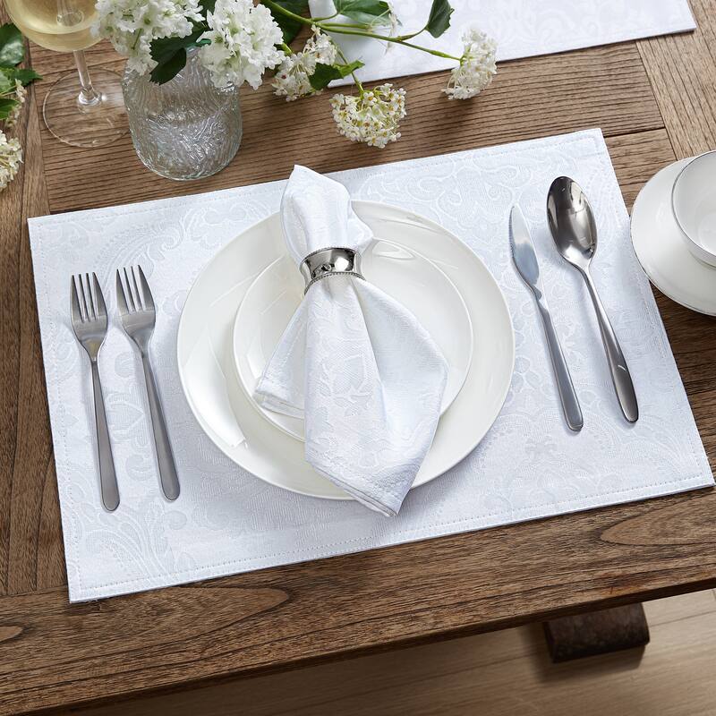 Caiden Elegance Damask Napkin (Set of 4) - 17"x17"