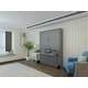 preview thumbnail 12 of 16, Brentwood Queen Murphy Bed and Desk Grey