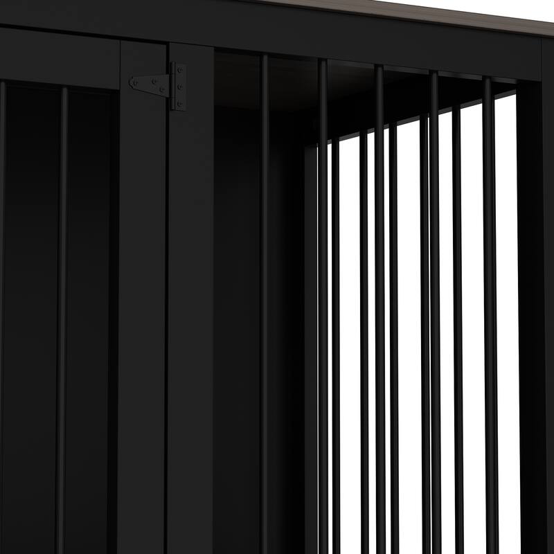 Multi-functional Pet Crate with Secure Locks - Versatile Color Console