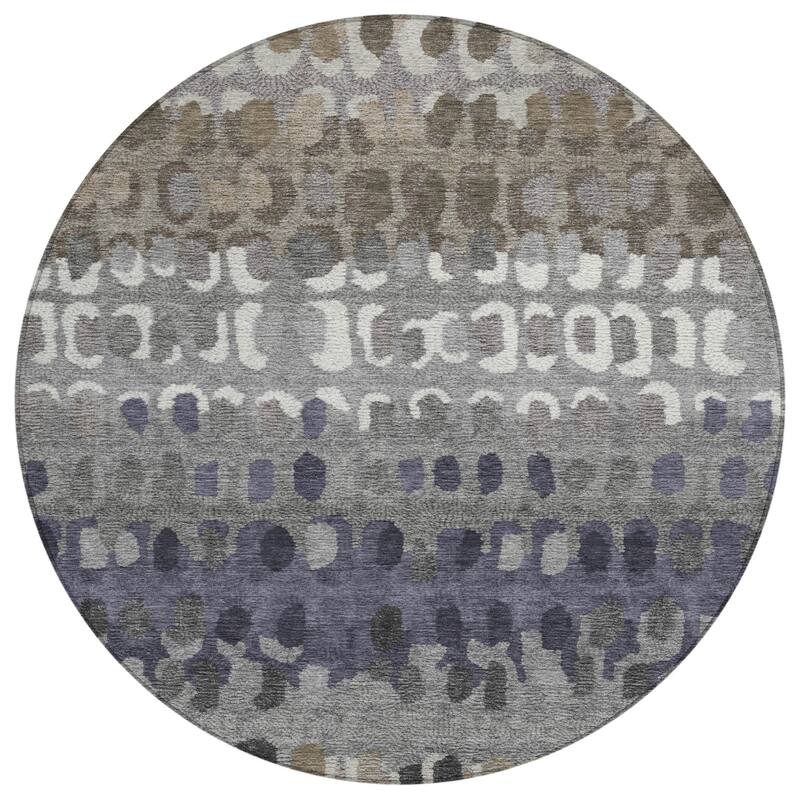 Machine Washable Indoor/ Outdoor Modern Trezze Chantille Rug