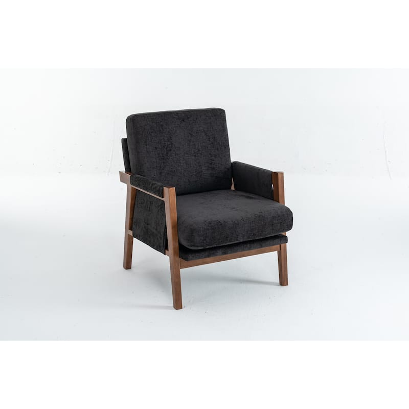 Mid-Century Modern Accent Chairs ,Modern Accent Chair,Chair with Soft Waist Cushion,Ergonomic Lounge Chairs