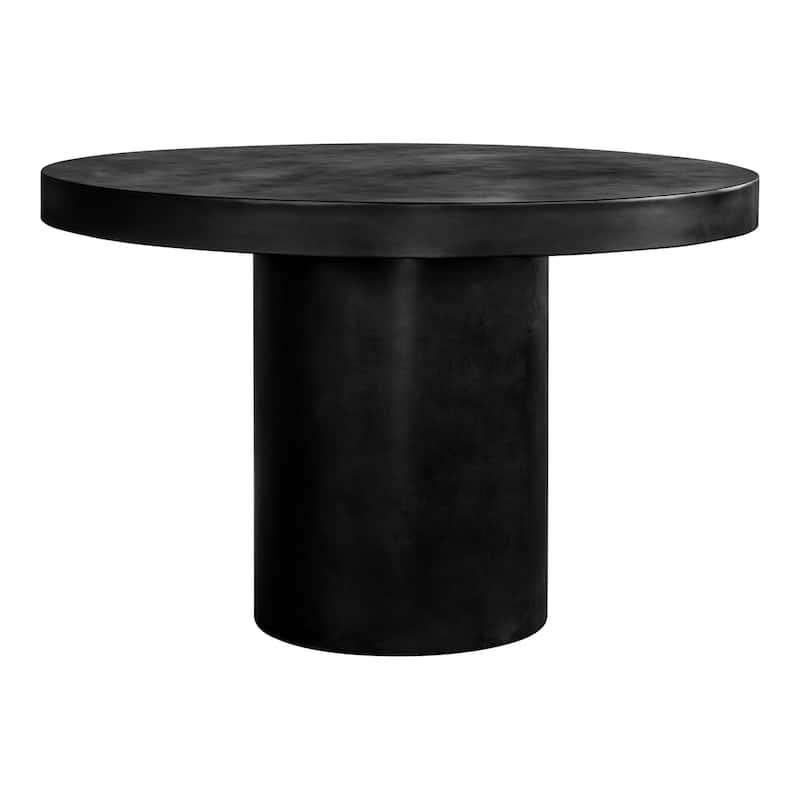 Aurelle Home Modern Concrete Outdoor Round Dining Table