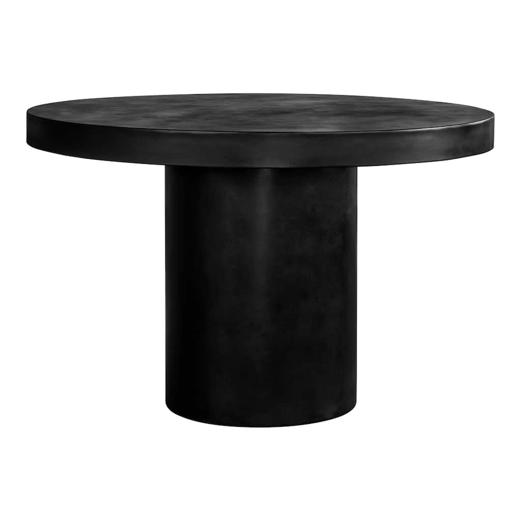Aurelle Home Modern Concrete Outdoor Round Dining Table