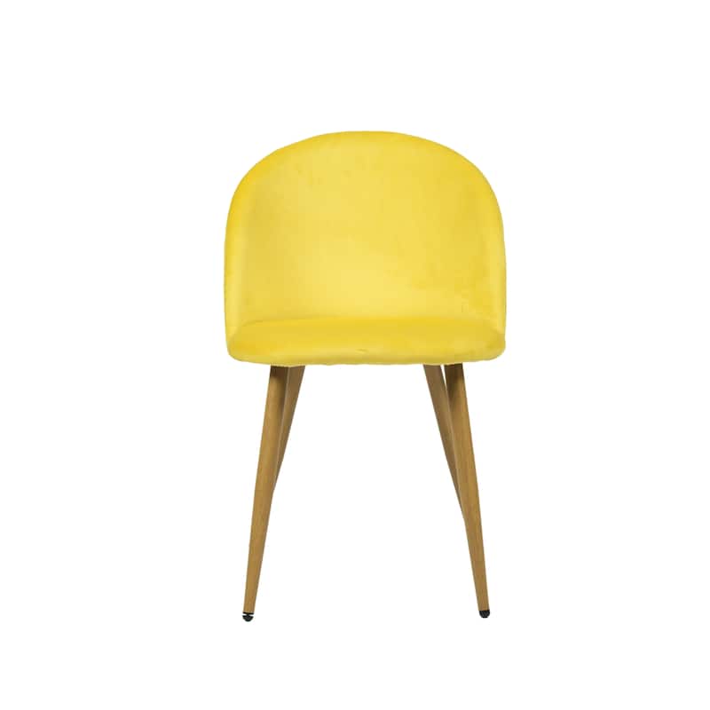 HomyLin Modern Upholstered Fabric Dining Chair Mid Back Armless