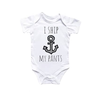 Boat Anchor Nautical - Baby Boy Girl Clothes Infant Bodysuit Funny Cute Newborn