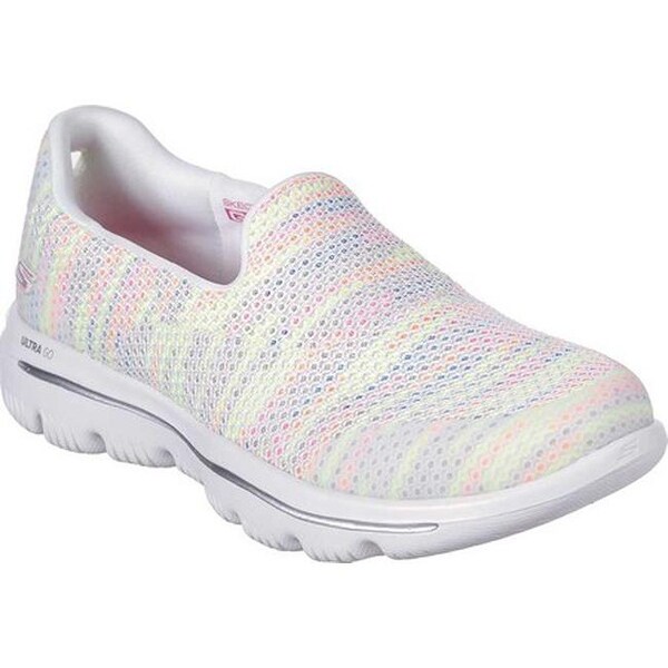 multi colored skechers go walk