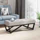 preview thumbnail 16 of 18, Assisi Contemporary Fabric Ottoman Bench by Christopher Knight Home