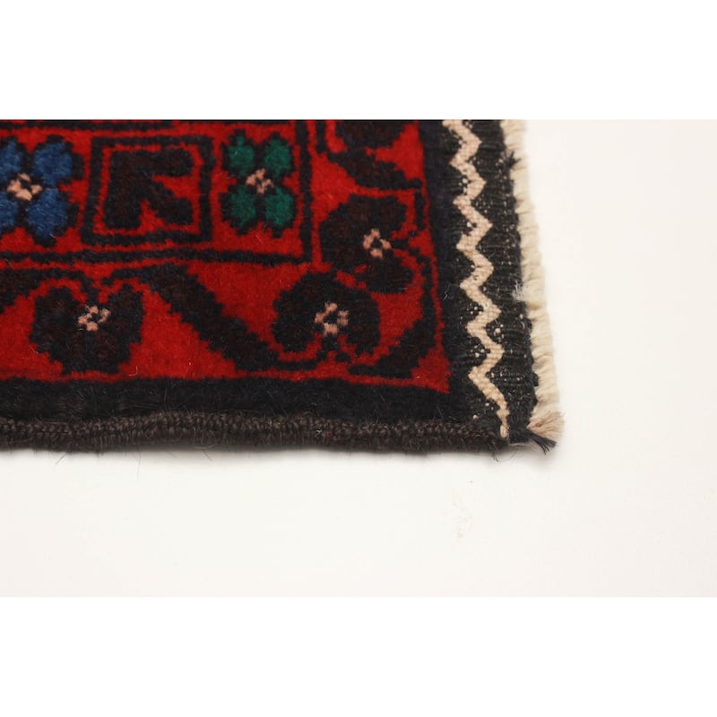 Teimani Red Rug 2'10" x 5'0" - 2'10 x 5'0