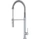 preview thumbnail 4 of 9, Karran All in One Drop-In Quartz 33 in. Double Bowl 60/40 Kitchen Sink in Black with KKF220 Faucet in Stainless Steel