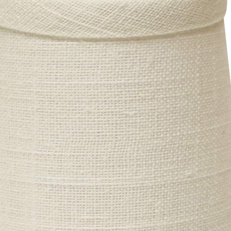4" Off White Set of 6 Chandelier Linen Lampshades - 4"x4"x4"