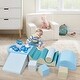 preview thumbnail 3 of 7, Soft Climb and Crawl Foam Playset 8 in 1,Safe Soft Foam Nugget Block for Infants, Preschools, Toddlers - Colorful