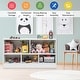 preview thumbnail 9 of 39, Costway Kids 2-Shelf Bookcase 5-Cube Wood Toy Storage Cabinet