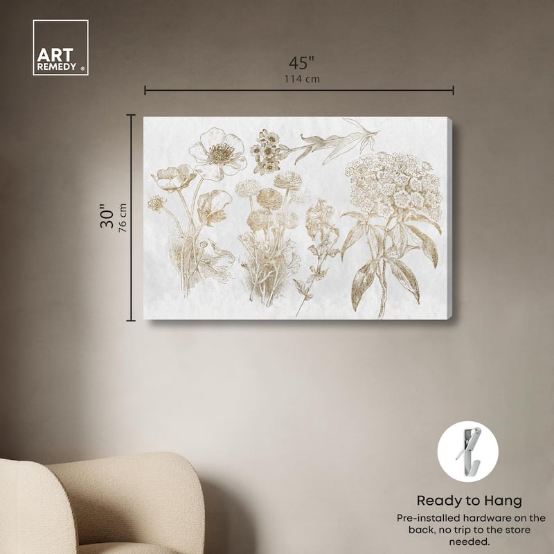 Floral Selection Canvas by Art Remedy, Gallery Wrapped
