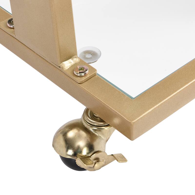 Chrome Glass Side Table Acrylic End Table