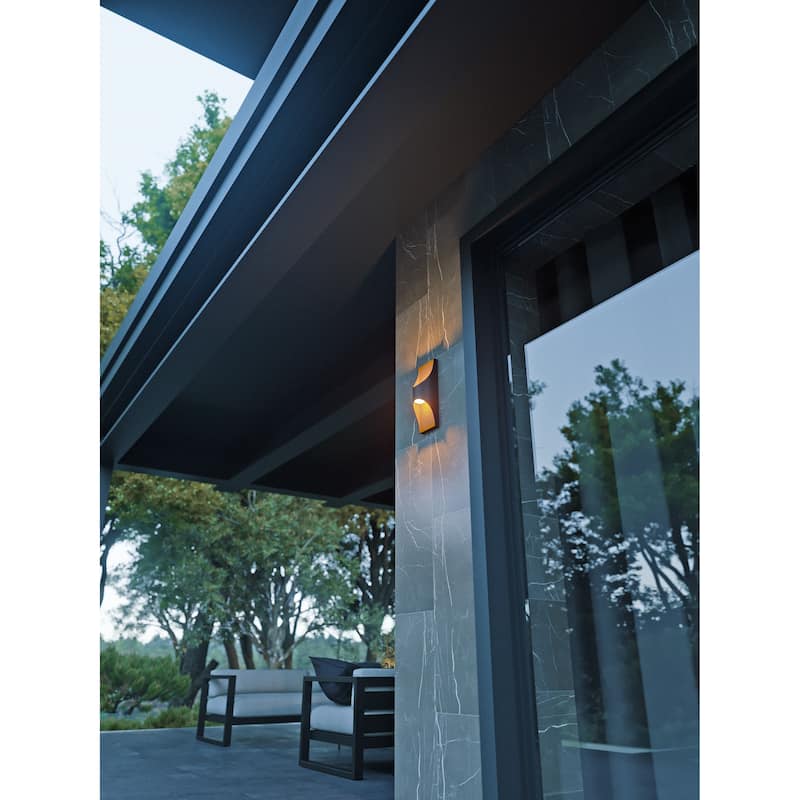 Harrison 12" Outdoor Sconce - Black