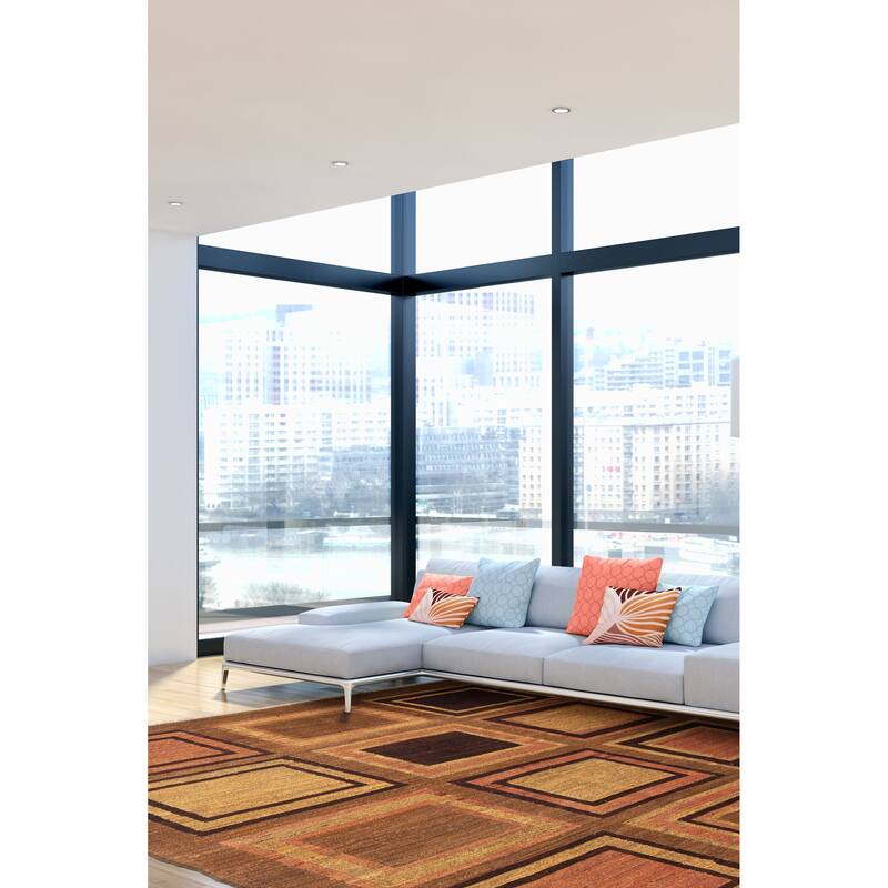 ECARPETGALLERY Flat-Weave Natural Brown Wool Tapestry Kilim - 2'11 x 4'11