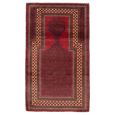 Teimani Red Rug 2'9" x 4'10" - 2'9 x 4'10